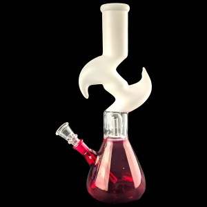 12" Chill Hits Single Dome Perc Kink Zong Water Pipe - Assorted [SAA02]